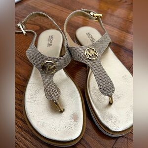 Michael Kors Metallic Gold Women's Sandals